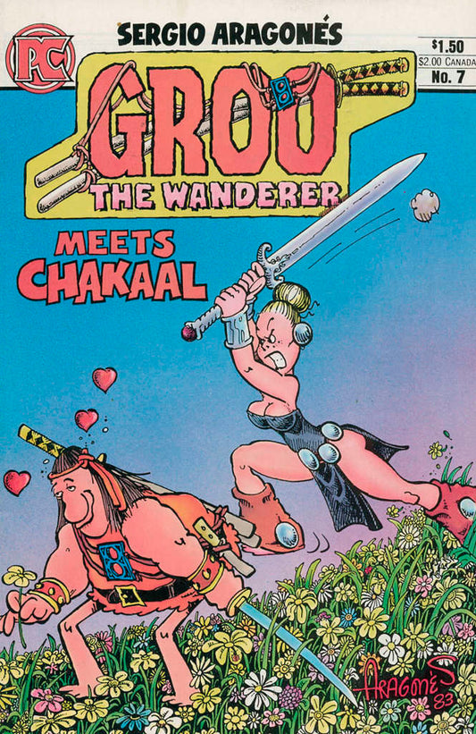 Groo The Wanderer (Sergio Aragonés’…) #7 (F), Comic Book, Back Issue, buy comic books online, online comic book store canada, sell comic books, online, comic websites, comic store,  vintige comic books, comic book store guelph, comic book store, comic book store near me, Long Box Silver's Comics 