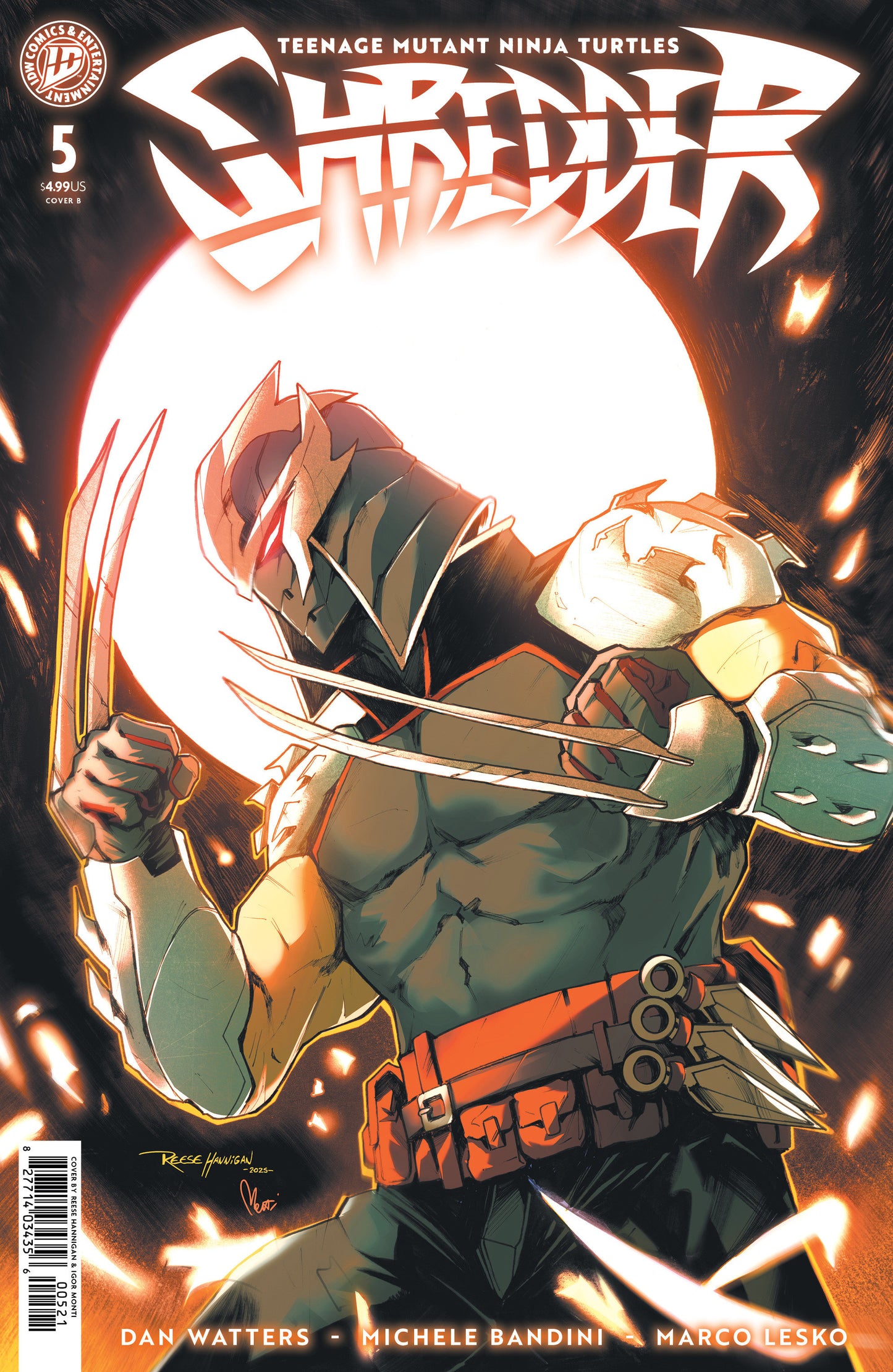 Teenage Mutant Ninja Turtles: Shredder (Five Issue Set) #1-5 (VF/NM) (Copy)