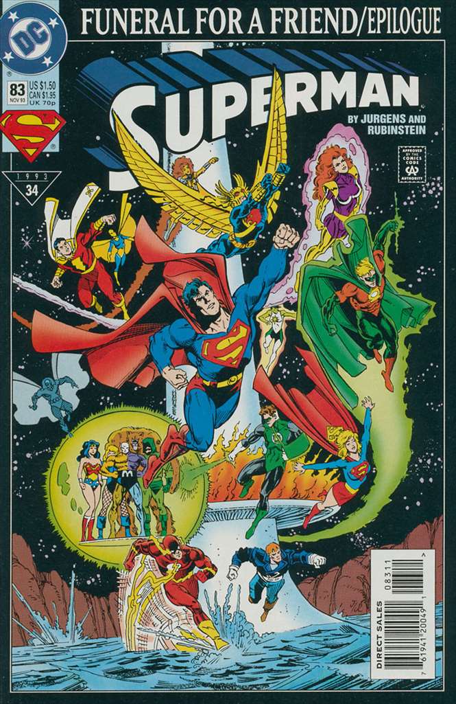 Superman (2nd Series) #83, DC Comics, Comic Book, Back Issue, buy comics online, comic book store guelph, online comic book store, local comic shop, Long Box Silver's Comics