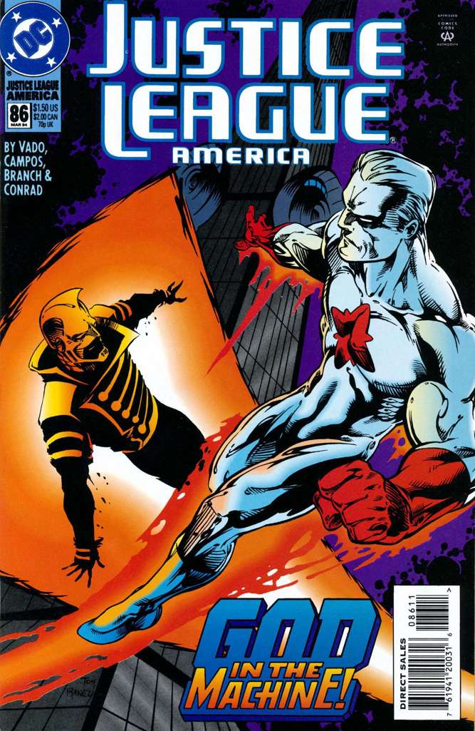 Justice League America #86 (VF-NM), Comic Book, Back Issue, buy comic books online, online comic book store canada, sell comic books, online, comic websites, comic store,  vintige comic books, comic book store guelph, comic book store, comic book store near me, Long Box Silver's Comics 