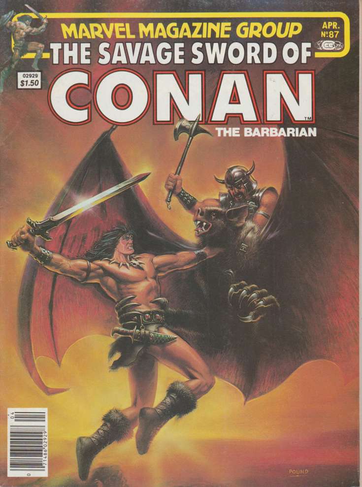 Savage Sword of Conan #87/NS (VF), Comic Book, buy comic books online, online comic book store canada, sell comic books, online, comic websites, comic store,  vintige comic books, comic book store guelph, comic book store,  Long Box Silver's Comics 