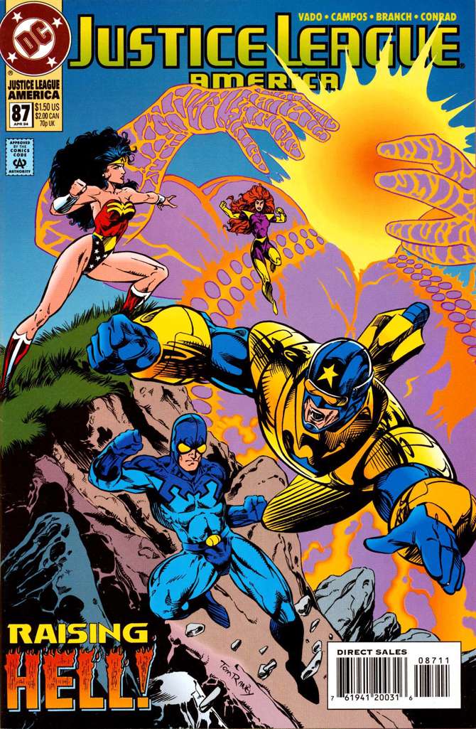 Justice League America #87 (VF-NM), Comic Book, Back Issue, buy comic books online, online comic book store canada, sell comic books, online, comic websites, comic store,  vintige comic books, comic book store guelph, comic book store, comic book store near me, Long Box Silver's Comics 