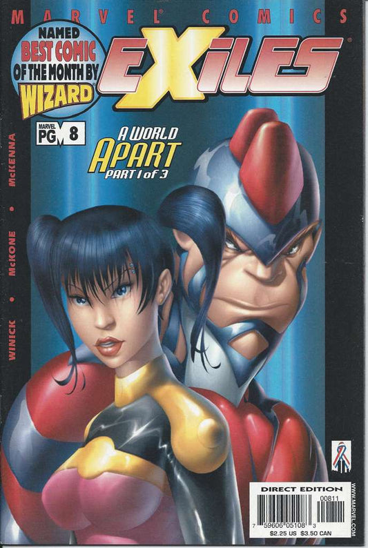 Exiles (Marvel) #8 (VF-NM), Comic Book, Back Issue, buy comic books online, online comic book store canada, sell comic books, online, comic websites, comic store,  vintige comic books, comic book store guelph, comic book store, comic book store near me, Long Box Silver's Comics 