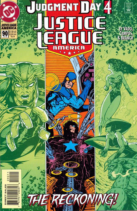 Justice League America #90 (VF-NM), Comic Book, Back Issue, buy comic books online, online comic book store canada, sell comic books, online, comic websites, comic store,  vintige comic books, comic book store guelph, comic book store, comic book store near me, Long Box Silver's Comics 
