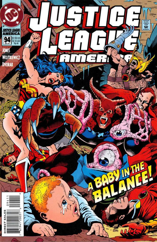 Justice League America #94 (VF-NM), Comic Book, Back Issue, buy comic books online, online comic book store canada, sell comic books, online, comic websites, comic store,  vintige comic books, comic book store guelph, comic book store, comic book store near me, Long Box Silver's Comics 