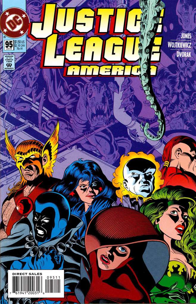 Justice League America #95 (VF-NM), Comic Book, Back Issue, buy comic books online, online comic book store canada, sell comic books, online, comic websites, comic store,  vintige comic books, comic book store guelph, comic book store, comic book store near me, Long Box Silver's Comics 
