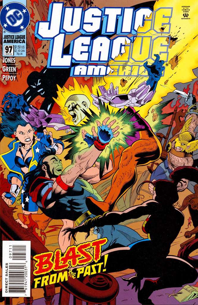 Justice League America #97 (VF-NM), Comic Book, Back Issue, buy comic books online, online comic book store canada, sell comic books, online, comic websites, comic store,  vintige comic books, comic book store guelph, comic book store, comic book store near me, Long Box Silver's Comics 