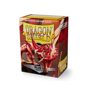 Dragon Shield Ruby 100ct Sleeves (Matte)