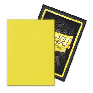 Dragon Shield DUAL Lightning (Yellow) 100ct Sleeves (Matte)