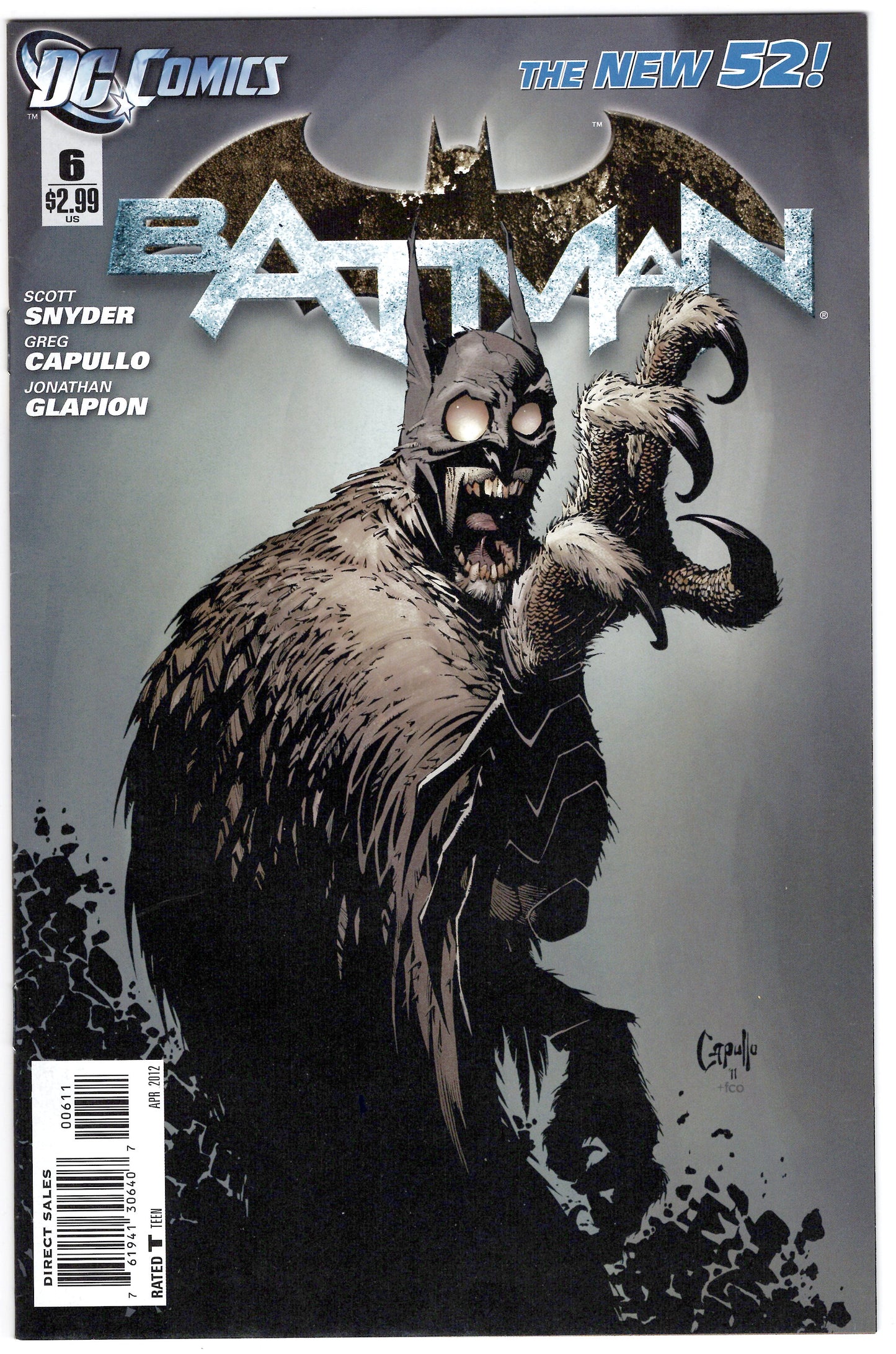 Batman (2nd Series) #6 (VF-NM) 1st Appearance The Court of Owls, 1st Print