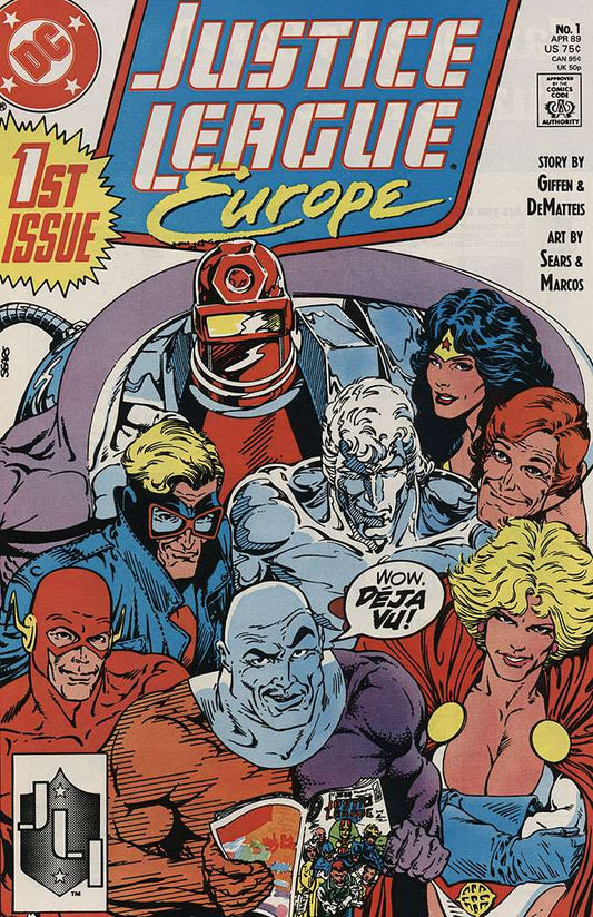 Justice League Europe #1Justice League Europe, DC Comics, Comic Book, Back Issue, buy comics online, comic book store guelph, online comic book store, local comic shop, Long Box Silver's Comics