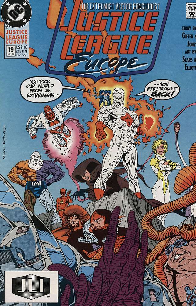 Justice League Europe #19Justice League Europe, DC Comics, Comic Book, Back Issue, buy comics online, comic book store guelph, online comic book store, local comic shop, Long Box Silver's Comics