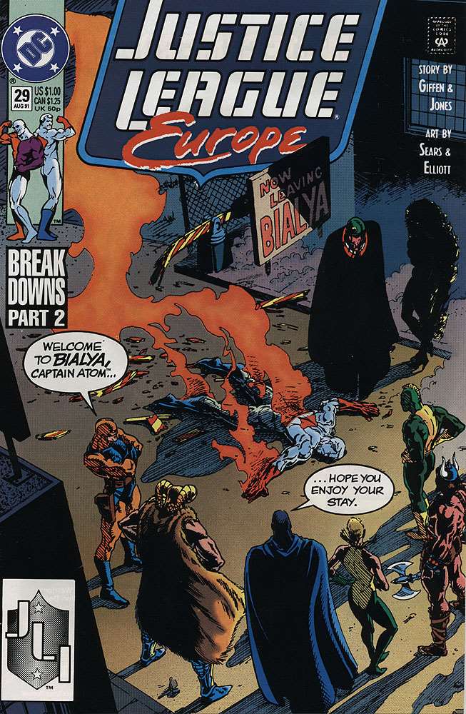 Justice League Europe #29Justice League Europe, DC Comics, Comic Book, Back Issue, buy comics online, comic book store guelph, online comic book store, local comic shop, Long Box Silver's Comics