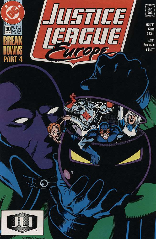 Justice League Europe #30Justice League Europe, DC Comics, Comic Book, Back Issue, buy comics online, comic book store guelph, online comic book store, local comic shop, Long Box Silver's Comics