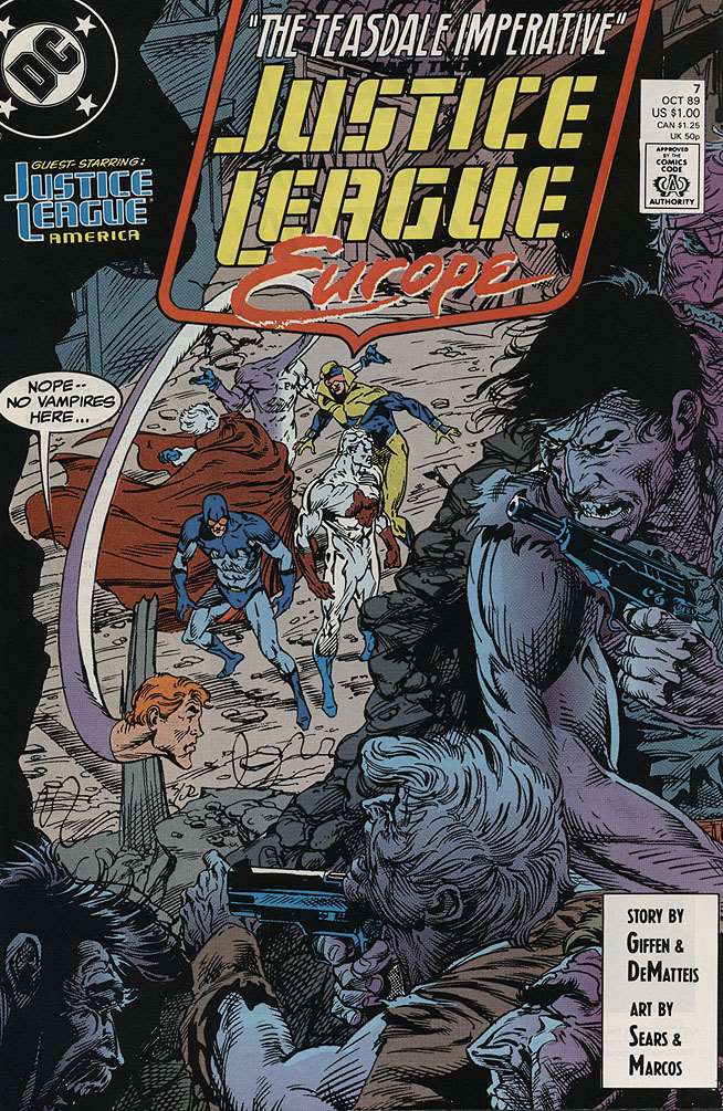 Justice League Europe #7Justice League Europe, DC Comics, Comic Book, Back Issue, buy comics online, comic book store guelph, online comic book store, local comic shop, Long Box Silver's Comics