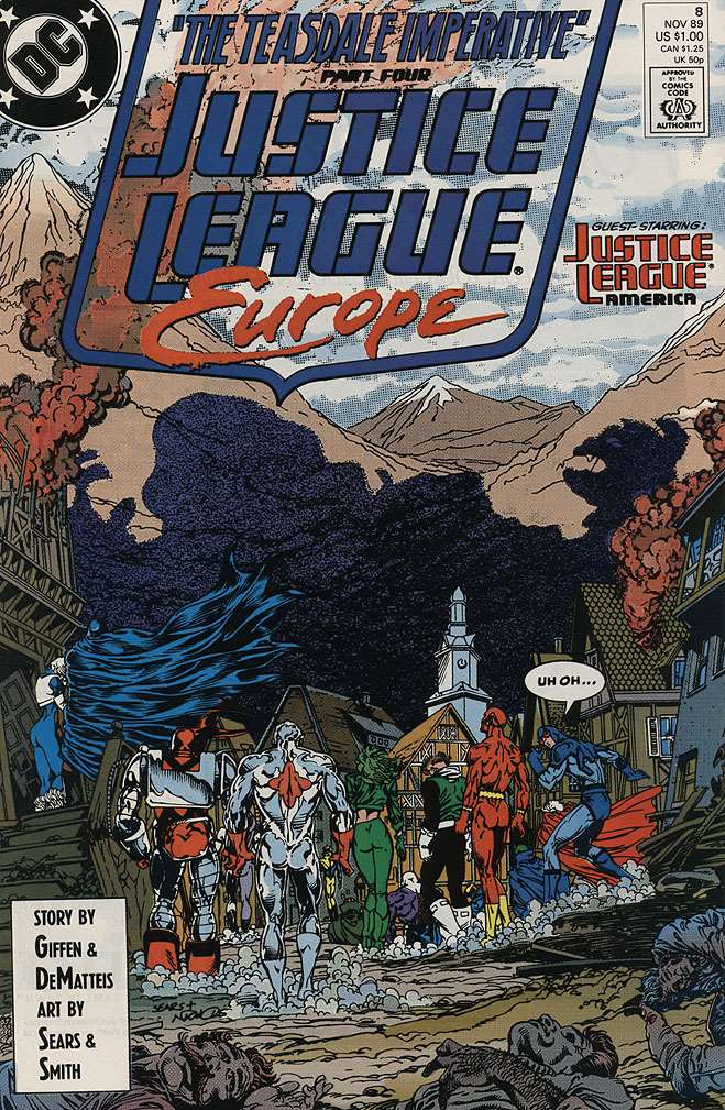 Justice League Europe #8Justice League Europe, DC Comics, Comic Book, Back Issue, buy comics online, comic book store guelph, online comic book store, local comic shop, Long Box Silver's Comics