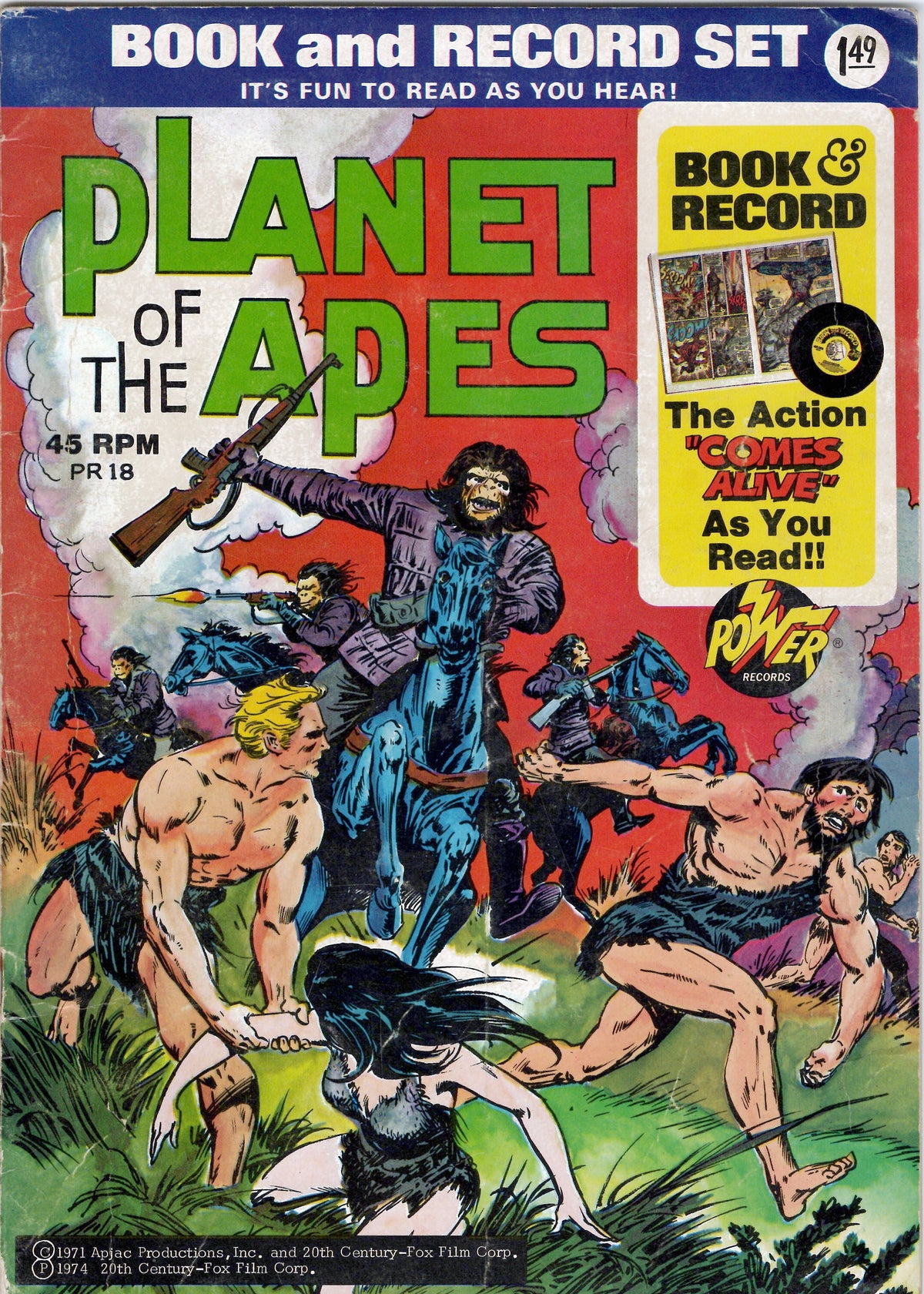 Planet of the Apes Books & Records Set PR18-PR21