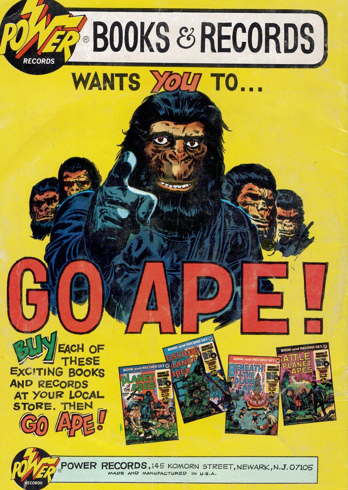 Planet of the Apes Books & Records Set PR18-PR21