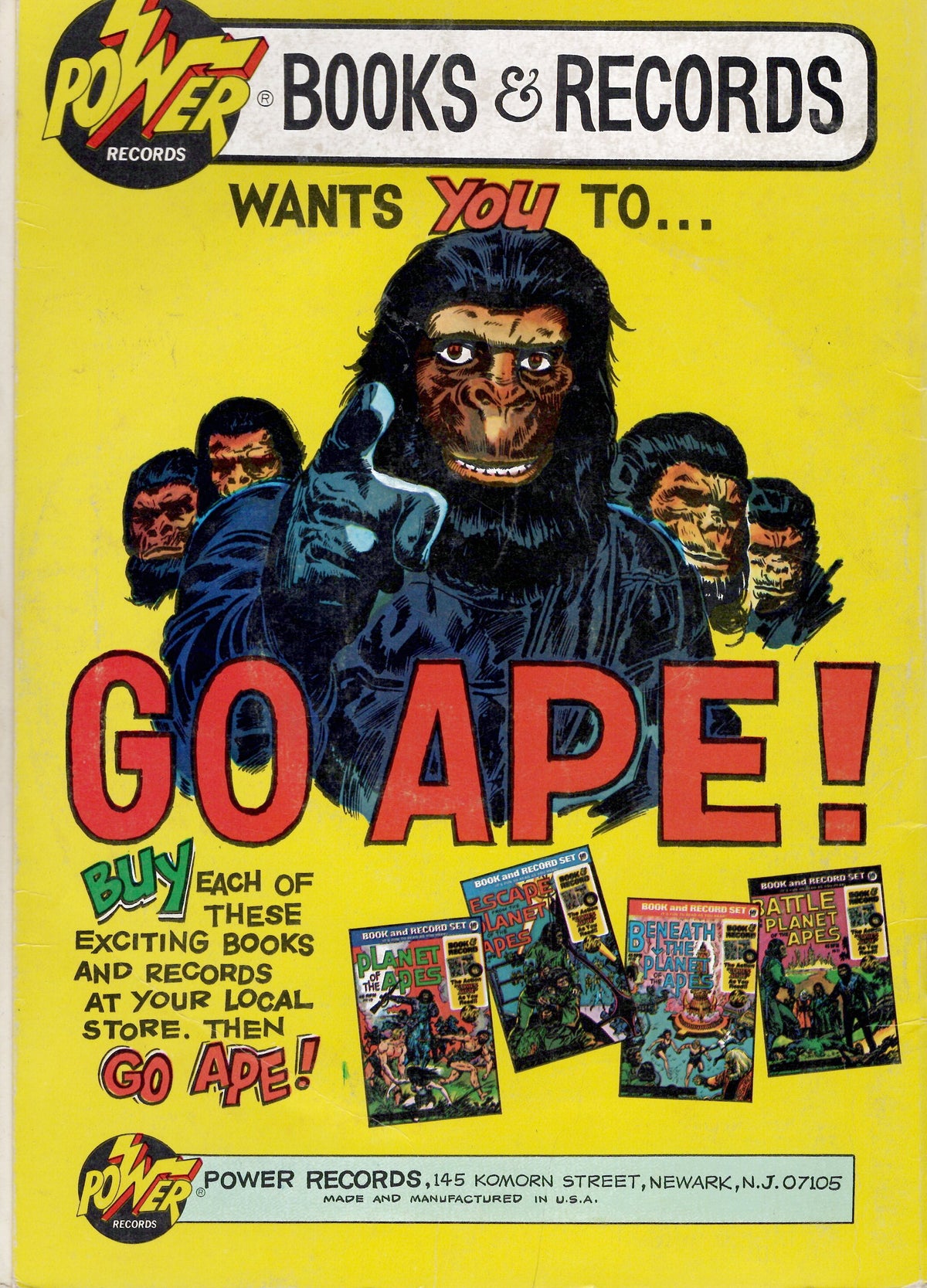 Planet of the Apes Books & Records Set PR18-PR21
