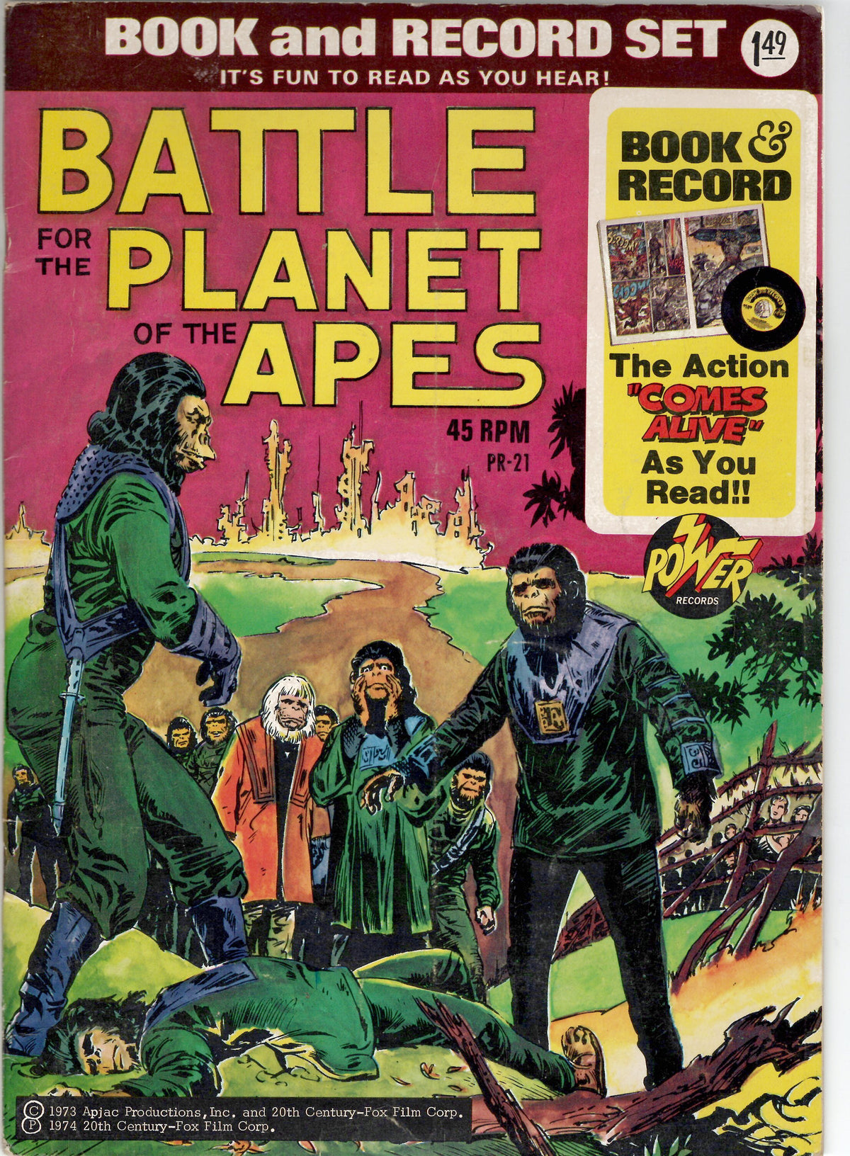 Planet of the Apes Books & Records Set PR18-PR21