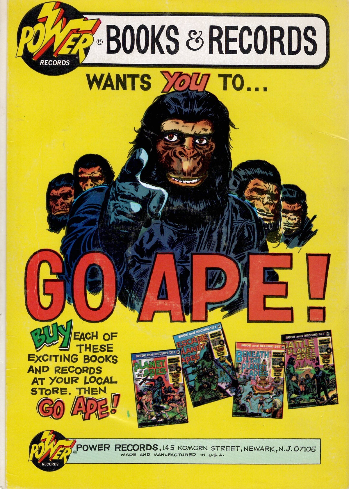 Planet of the Apes Books & Records Set PR18-PR21