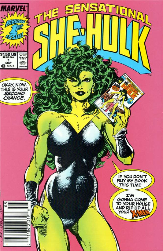 The Sensational She-Hulk #1The Sensational She-Hulk, Marvel Comics, Comic Book, Back Issue, buy comics online, comic book store guelph, online comic book store, local comic shop, Long Box Silver's Comics