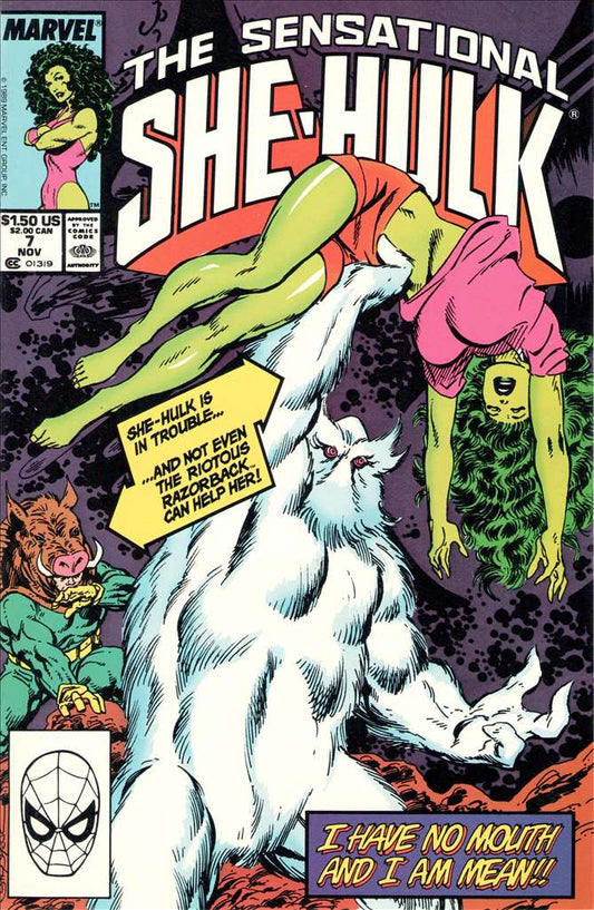 The Sensational She-Hulk #7The Sensational She-Hulk, Marvel Comics, Comic Book, Back Issue, buy comics online, comic book store guelph, online comic book store, local comic shop, Long Box Silver's Comics