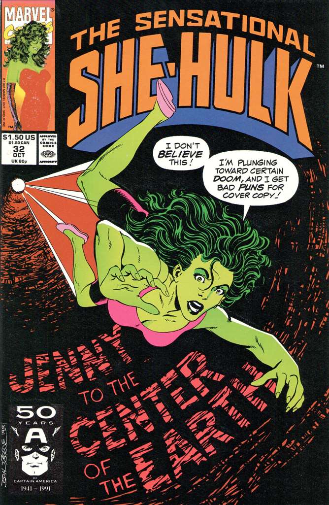 The Sensational She-Hulk #32The Sensational She-Hulk, Marvel Comics, Comic Book, Back Issue, buy comics online, comic book store guelph, online comic book store, local comic shop, Long Box Silver's Comics