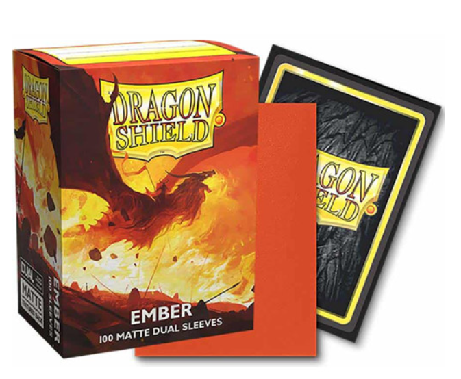 Dragon Shield DUAL Ember Alaric Revolution Kindlerh (Orange) 100ct Sleeves (Matte)