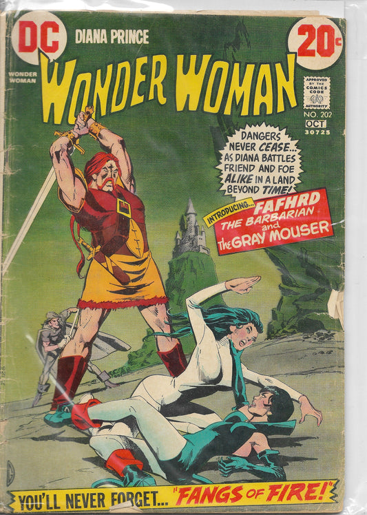 Wonder Woman (1st Series) #202, DC Comics, Comic Book, Back Issue, buy comics online, comic book store guelph, online comic book store, local comic shop, Long Box Silver's Comics