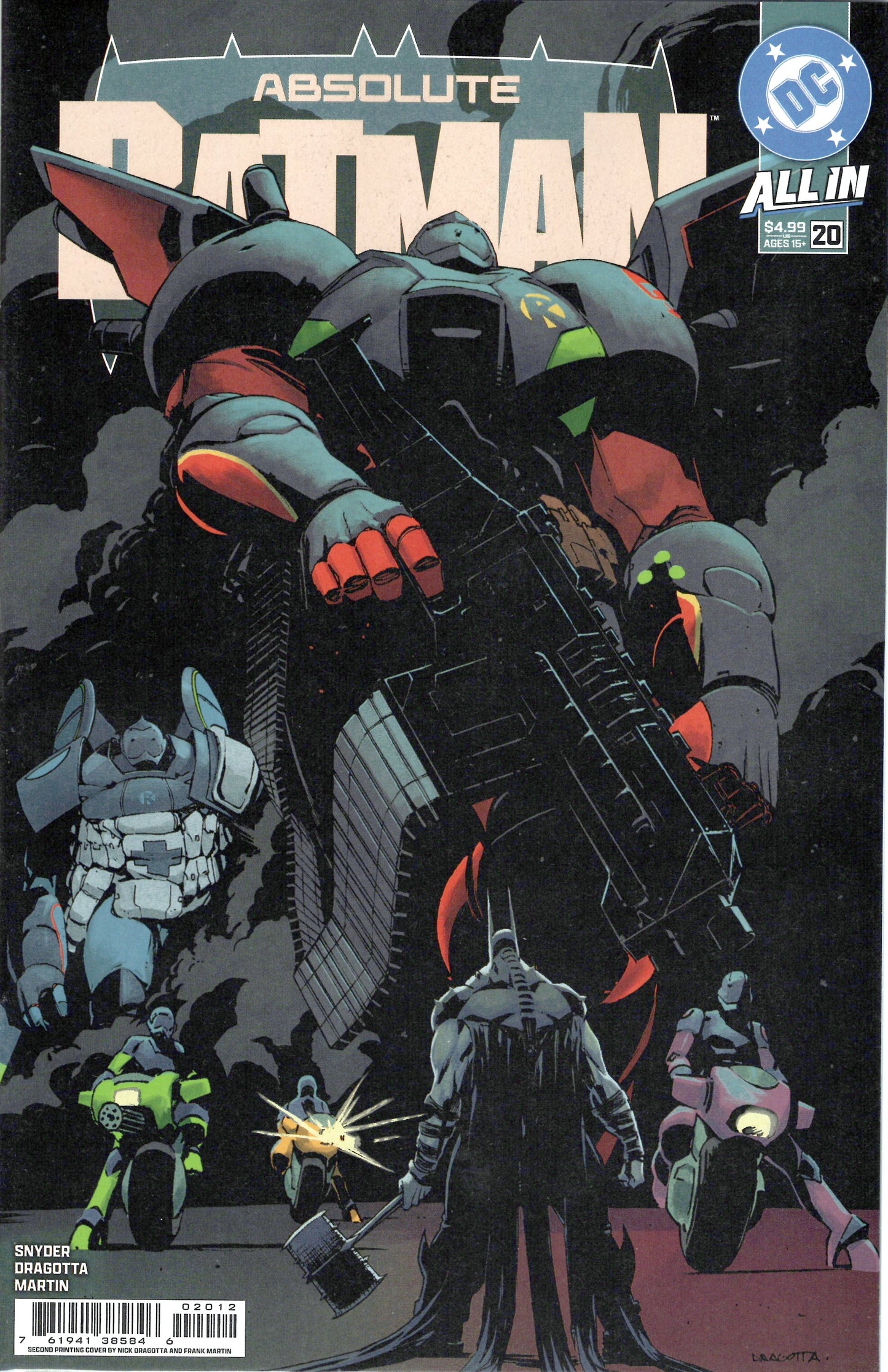 Absolute Batman #20 Cover A Nick Dragotta 2nd Printing (VF/NM)