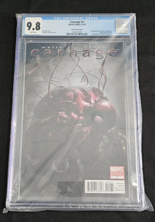 Carnage (Marvel) #1/C CGC 9.8, Comic Book, buy comic books online, online comic book store canada, sell comic books, online, comic websites, comic store,  vintige comic books, comic book store guelph, comic book store,  Long Box Silver's Comics 