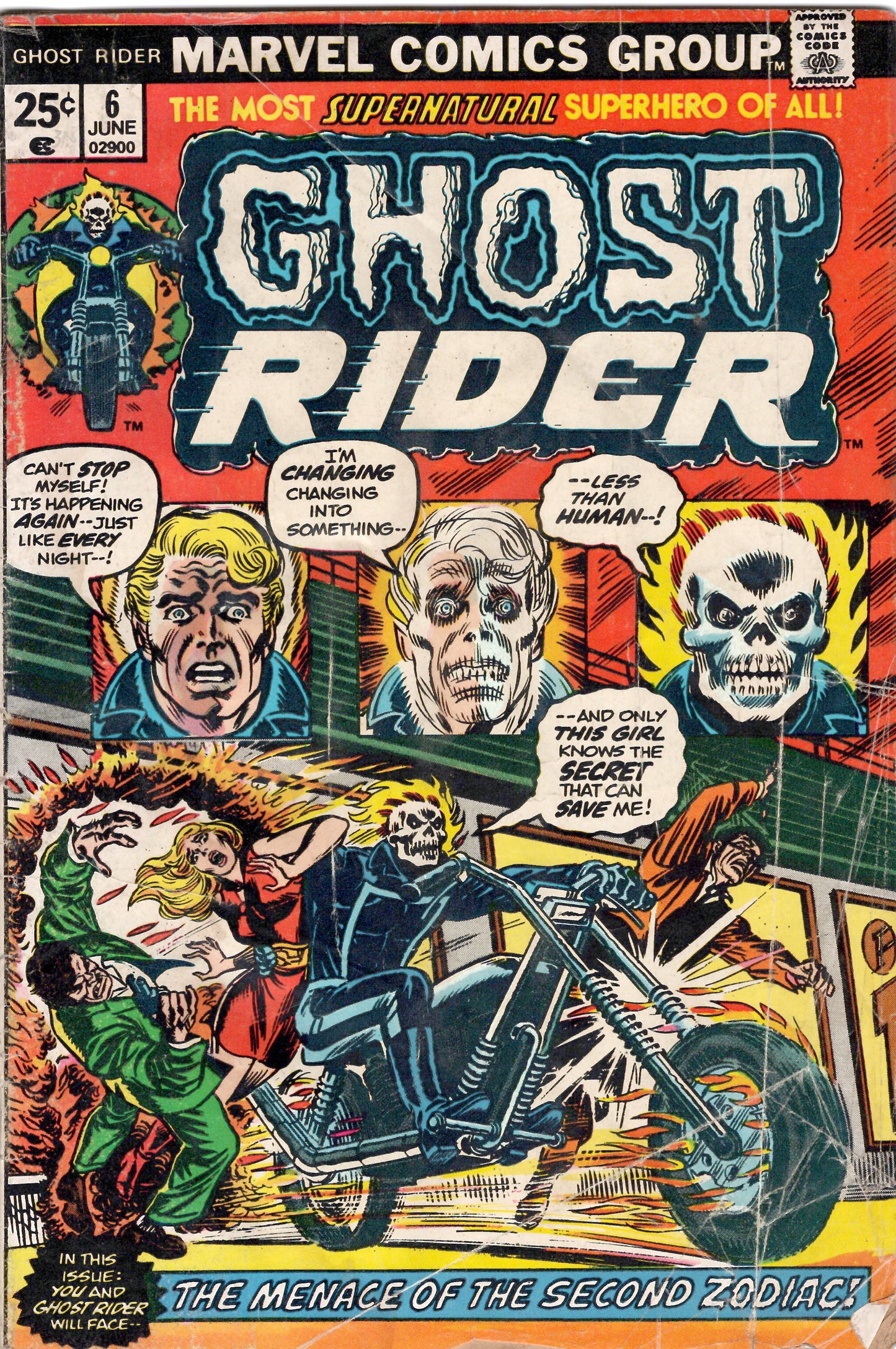 Ghost Rider (Vol. 1) #6 (G), Comic Book, buy comic books online, online comic book store canada, sell comic books, online, comic websites, comic store,  vintige comic books, comic book store guelph, comic book store,  Long Box Silver's Comics 