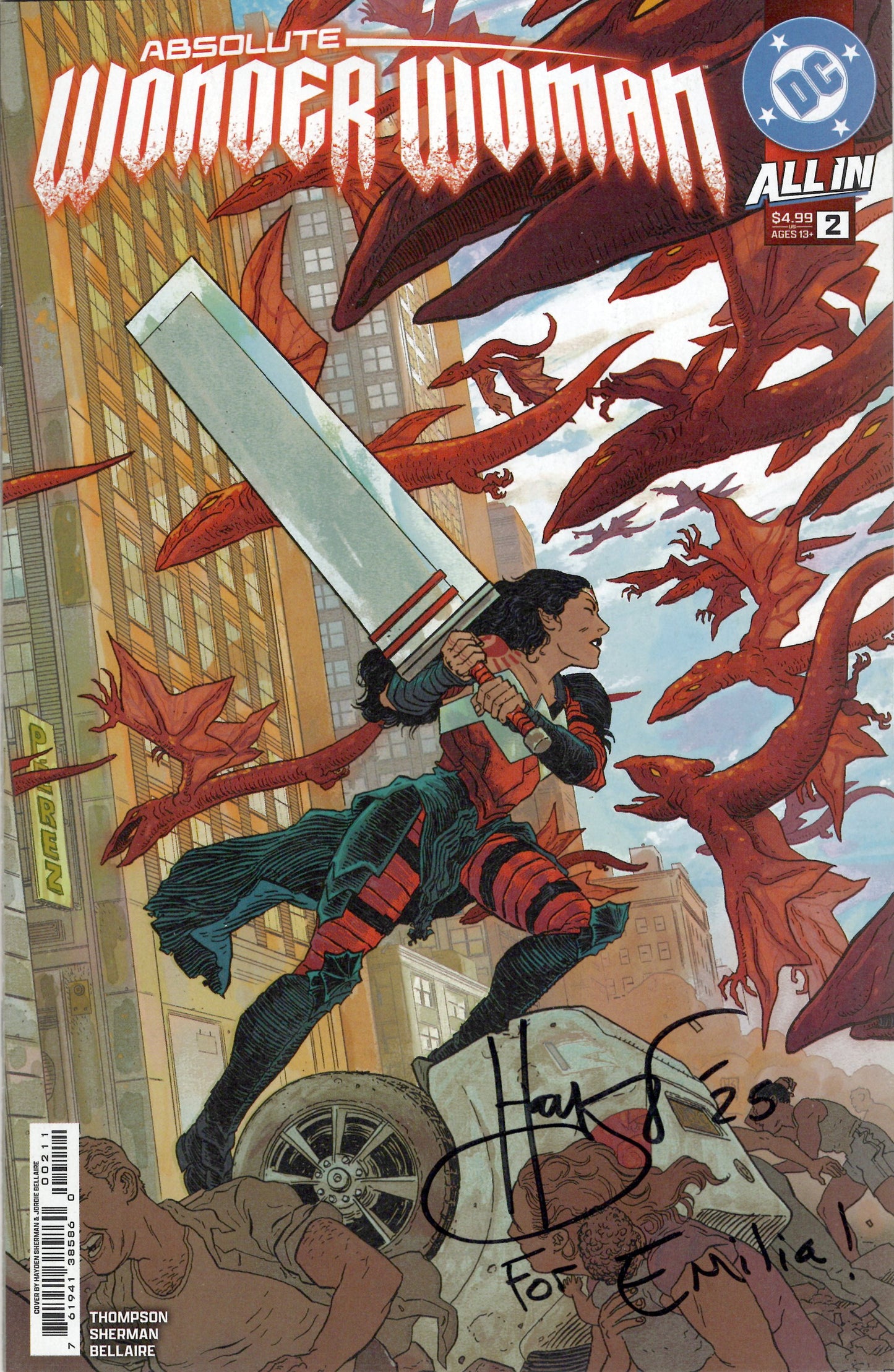 Absolute Wonder Woman #2/A (VF-NM) Signed by Hayden Sherman