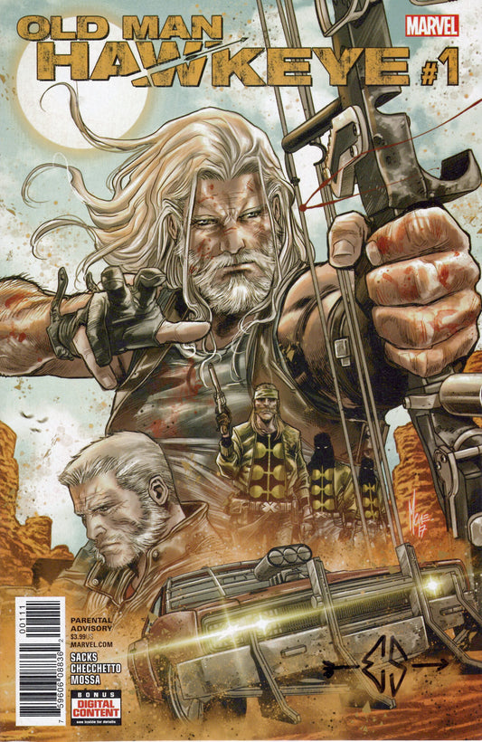 Old Man Hawkeye #1/H Signed by Ethan Sacks (VF-NM)