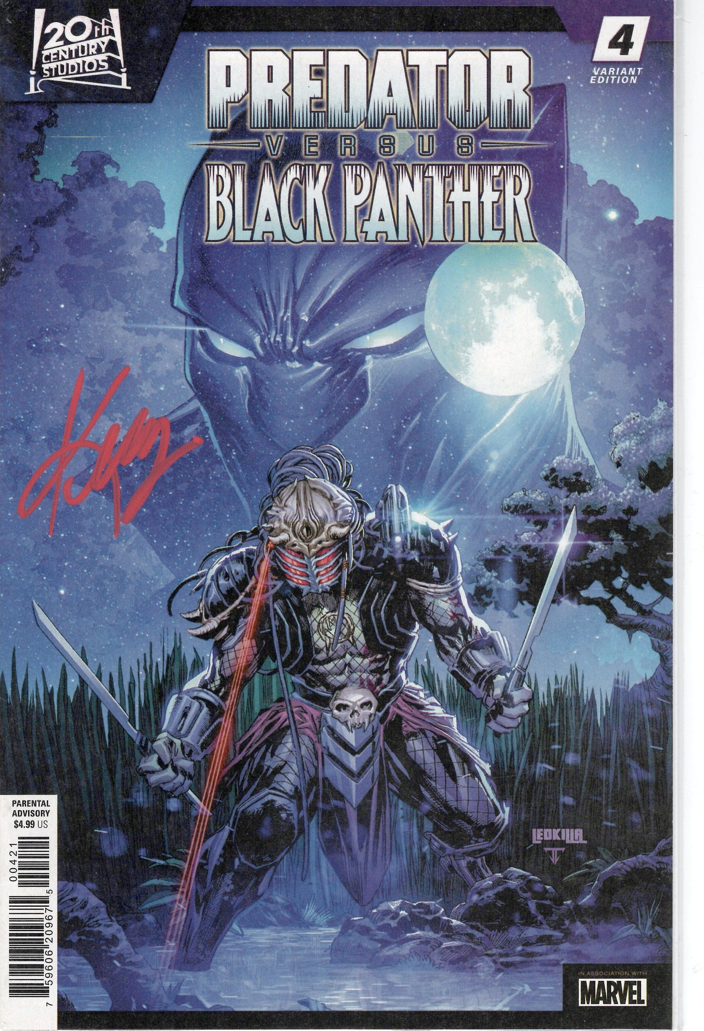 Predator vs. Black Panther (Signed by Ken Lashley) #1/F Near Mint, Comic Book, buy comic books online, online comic book store canada, sell comic books, online, comic websites, comic store,  vintige comic books, comic book store guelph, comic book store,  Long Box Silver's Comics 