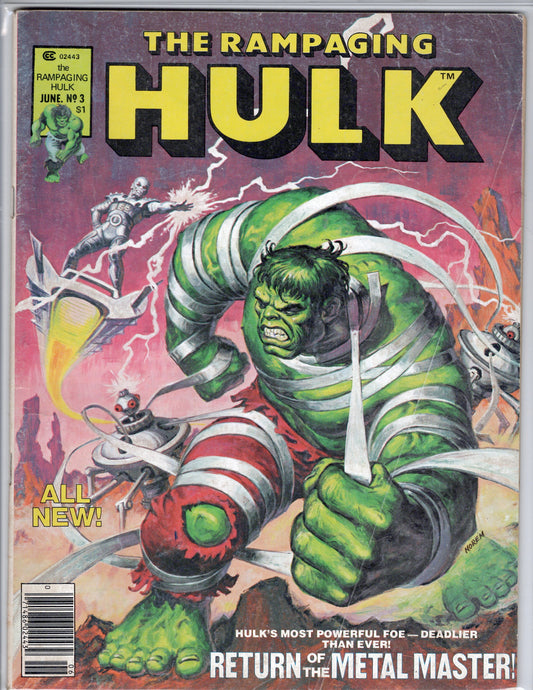 Rampaging Hulk (Magazine) #3 (F), Comic Book, buy comic books online, online comic book store canada, sell comic books, online, comic websites, comic store,  vintige comic books, comic book store guelph, comic book store,  Long Box Silver's Comics 
