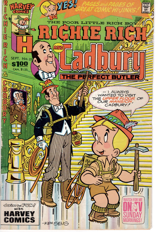 Richie Rich and Cadbury #25 (F), Comic Book, buy comic books online, online comic book store canada, sell comic books, online, comic websites, comic store,  vintige comic books, comic book store guelph, comic book store,  Long Box Silver's Comics 