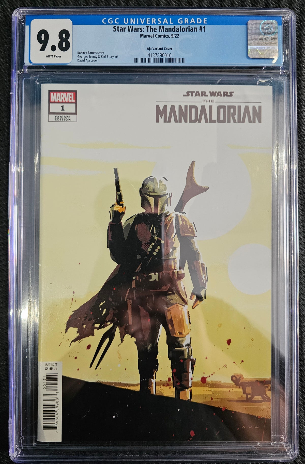 Star Wars: The Mandalorian 1:25 Cover F by David Aja #1/F CGC 9.8
