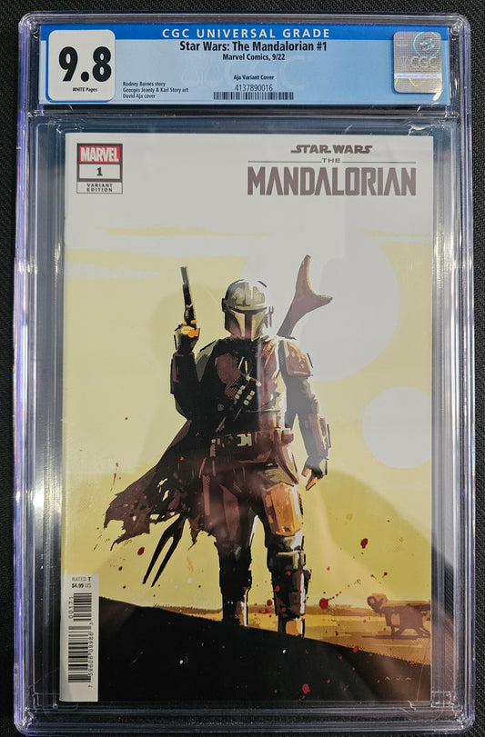 Star Wars: The Mandalorian 1:25 Cover F by David Aja #1/F CGC 9.8