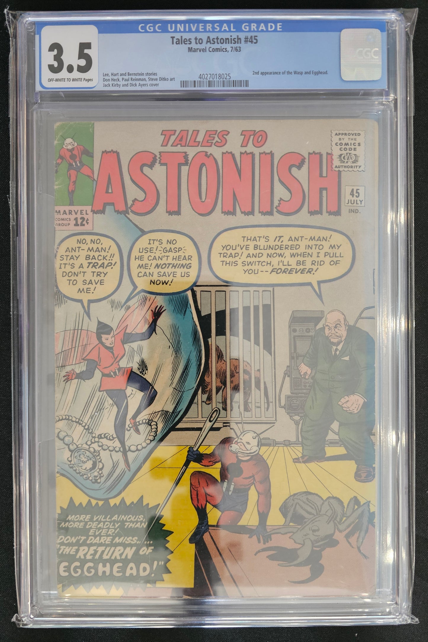 Tales to Astonish (Vol. 1) #45 CGC 3.5