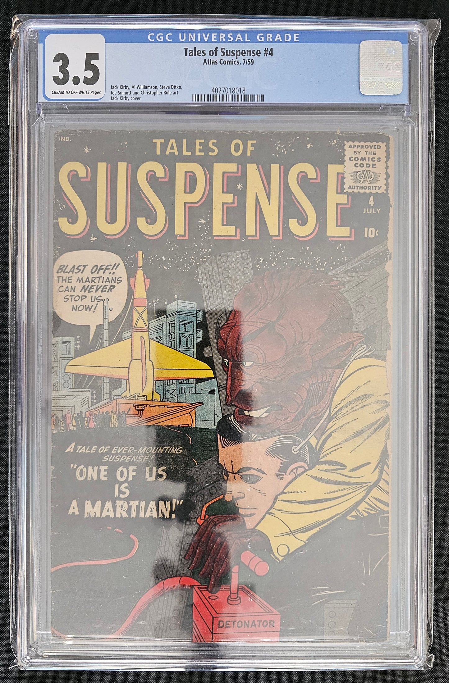 Tales of Suspense #4 CGC 3.5