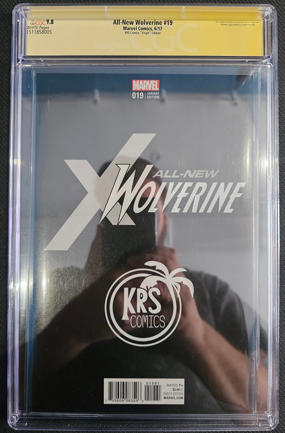 All-New Wolverine KRS Comics Virgin Copic Cover G by Stanley “Artgerm” Lau #19/G CGC 9.8 Signature Series