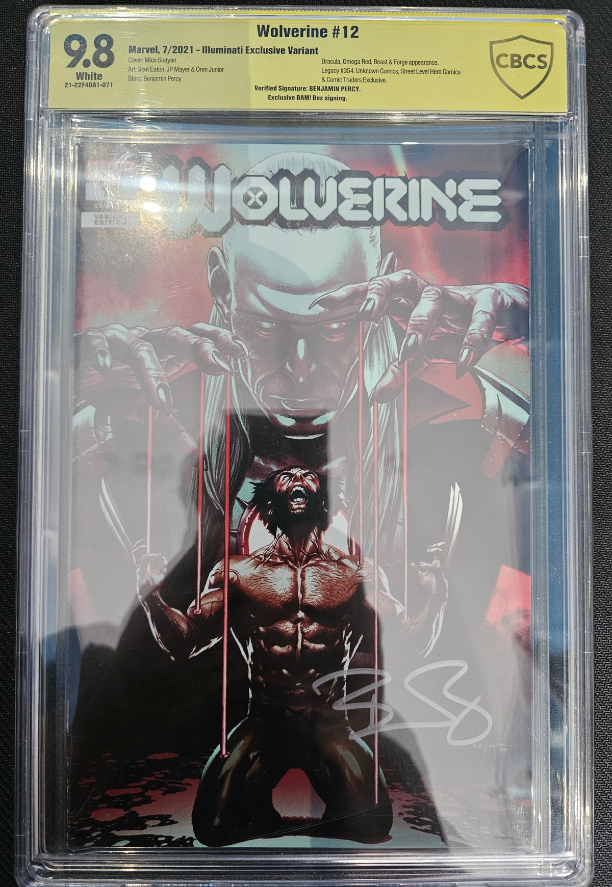 Wolverine (7th Series) Unknown Comics Books, Comic Traders & Street Level Hero Cover A by Mico Suayan #12/A CBCS 9.8 Signature Series