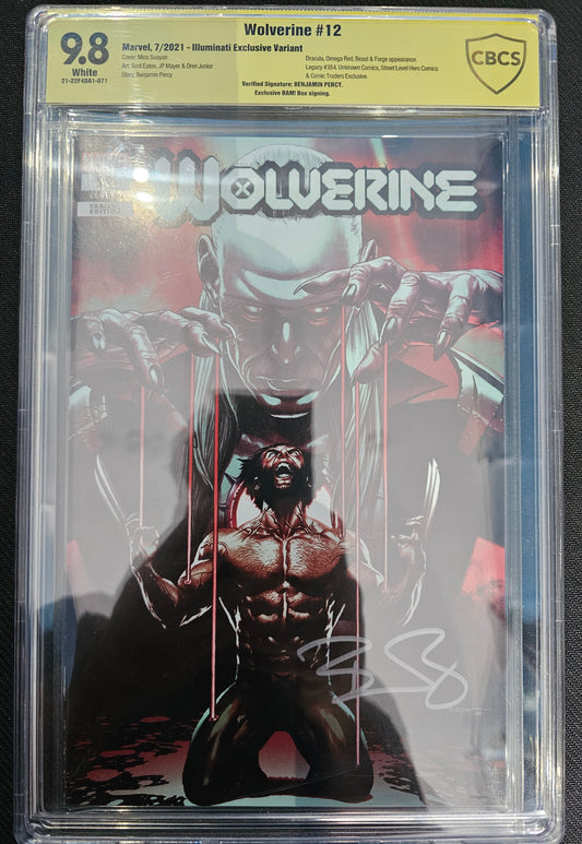 Wolverine (7th Series) Unknown Comics Books, Comic Traders & Street Level Hero Cover A by Mico Suayan #12/A CBCS 9.8 Signature Series