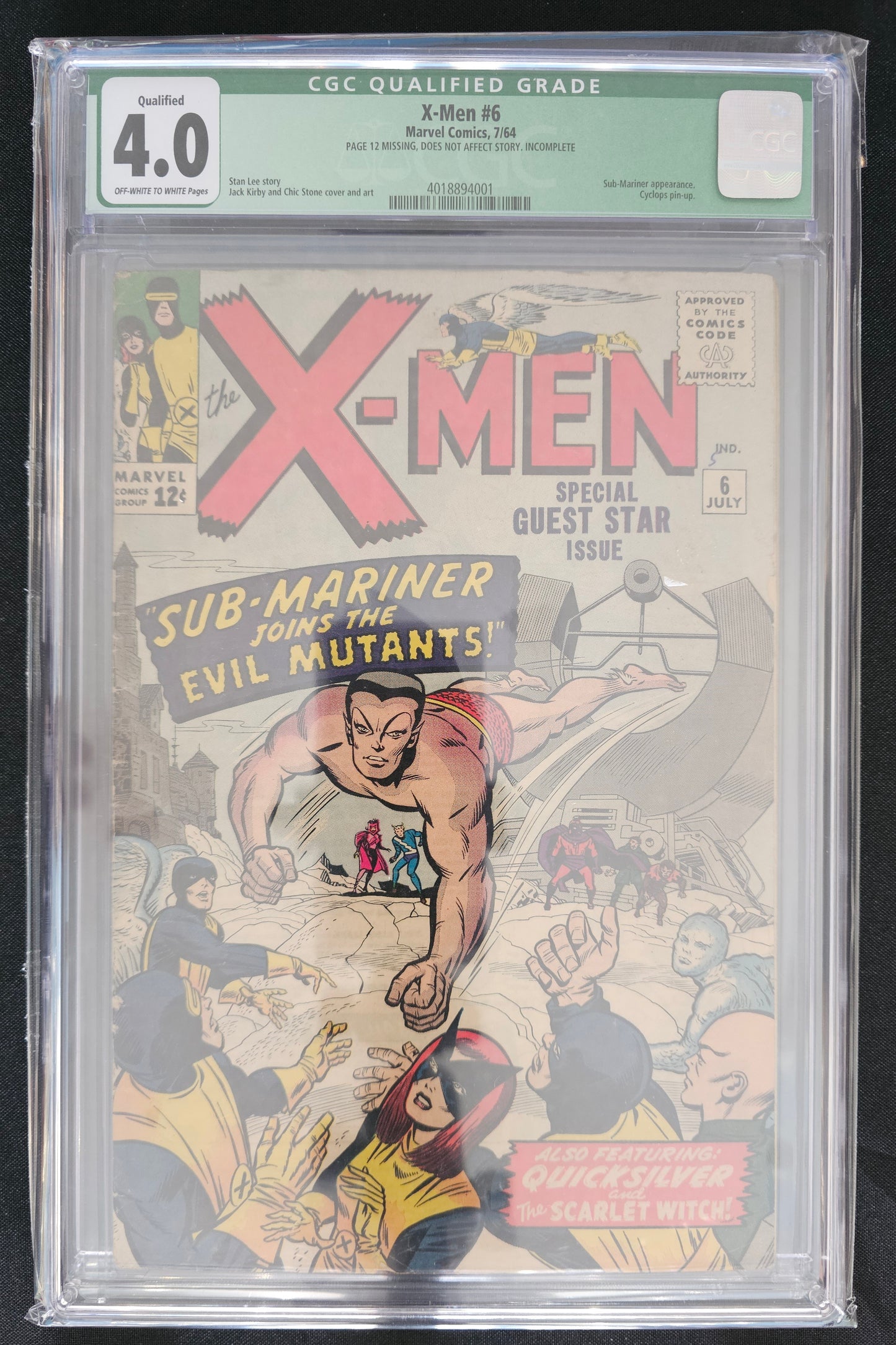 X-Men (1st Series) #6 CGC 4.0
