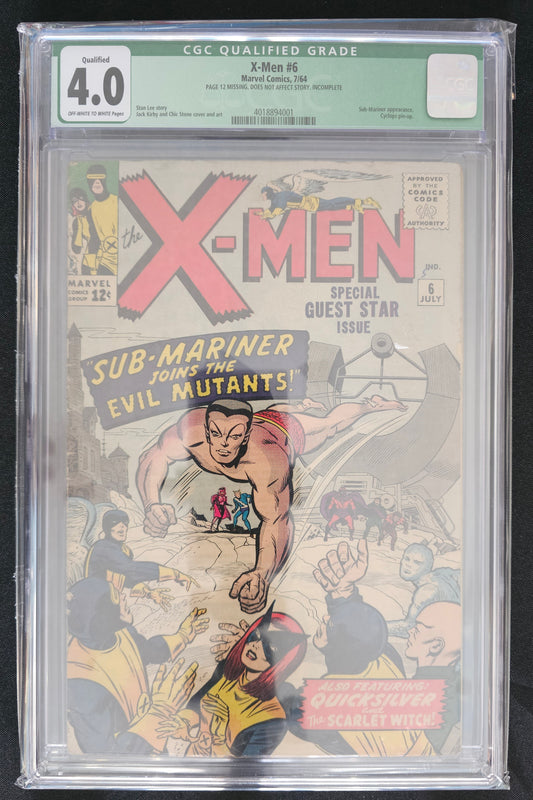 X-Men (1st Series) #6 CGC 4.0