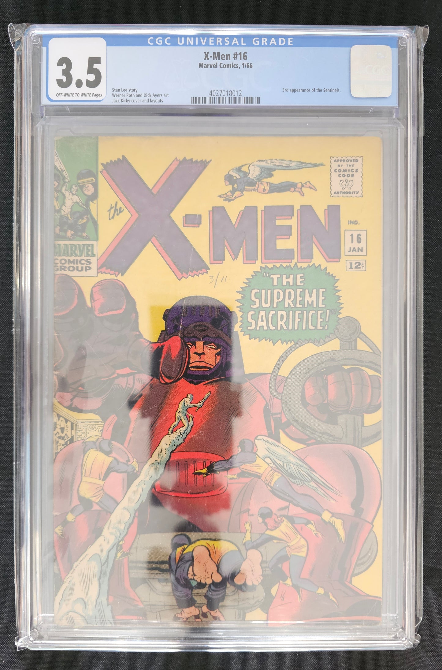 X-Men (1st Series) #16 CGC 3.5