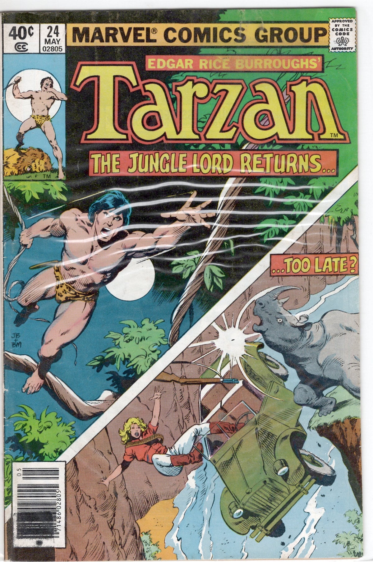 Tarzan (Marvel) #24/NS (VF), Comic Book, buy comic books online, online comic book store canada, sell comic books, online, comic websites, comic store,  vintige comic books, comic book store guelph, comic book store,  Long Box Silver's Comics 