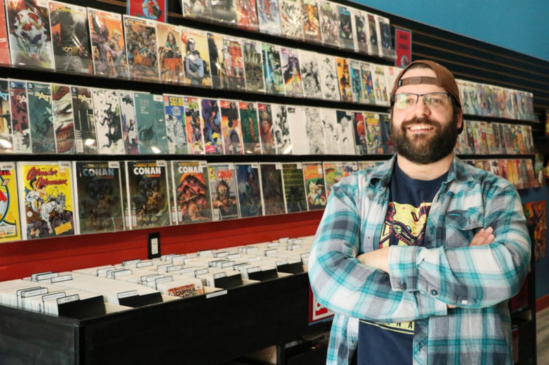 Craig Schenk, owner of Long Box Silver's Comics, as featured in GuelphToday